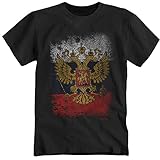 Russland Russia Sowjetunion CCCP Flagge Wodka Moskau Armee schwarz T-Shirt Shirt 4XL XXXXL