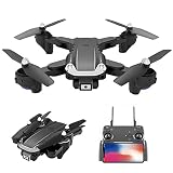 Bulaxxooo Drohnen Mit Kamera für Erwachsene 4K, HD Dual-Kamera Professionelles WiFi FPV Intelligente Hindernisvermeidung RC Quadcopter Hubschrauber Spielzeug für Jung