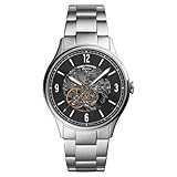 Fossil - Forrester Automatikuhr mit silbernem Edelstahlarmband für Herren ME3180