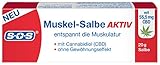 SOS Muskel-Salbe AKTIV, Salbe mit Cannabidiol, Muskelsalbe mit CBD zur Entspannung der Muskulatur, ohne Gewöhnungseffekt, dermatologisch bestätigte Hautverträglichkeit, 1 x 20 ml Salb