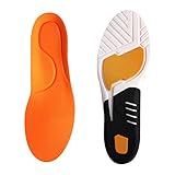 SM SunniMix Herren, Herren, Atmungsaktiv, Sporteinlagen, Halt, Schuhpolster - Orange, S