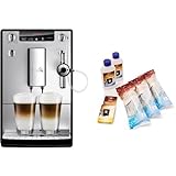 Melitta E 957-103 Kaffeevollautomat Caffeo Solo & Perfekt Milk (Cappuccinatore) silber + Melitta 6er Pfleg