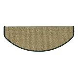 Meisterei Teppich Stufenmatten Treppenstufen 100% Sisal Natur (ca. 24 x 65 cm, grün)