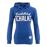 FC Schalke 04 Damen S04 Hoodie mit Kapuze und Fußballclub-Schriftzug in verschiedenen Größen (XL)