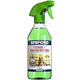 BINFORD Flecken- & Geruchsentferner Spray 500 ml - Enzymreiniger & Fleckenentferner, Hundeurin Katzenurin Entferner aus Auto-Sitz Couch Sofa Polster Teppich Tierurin Textilreiniger Polsterreinig