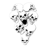 Airbrush Schablone Schädelhaufen | Pile of Skulls S