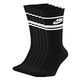 Nike Essential Crew Socks Socken 3er Pack (L, black/white)