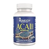 BIOMENTA Acai Beeren 60.000 mg - 180 Acai Tabletten - 2 Monatskur – veg