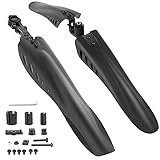 Fahrrad Schutzblech Set für 24-29 Zoll Räder Fahrradschutzblech Mountainbike MTB Übliches Fahrradzubehör Universal Vorne Hinten Mudguard Schutz vor Schmutz Einfache Montage Einstellb