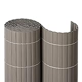 NOOR Sichtschutzmatte PVC 0,90 x 3m in Taupe I Wasserdichter Sichtschutz aus Kunststoff für Gärten I UV-beständige Zaunmatte für Tennisplätze und Balk