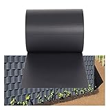 BAIYING Balkon-Sichtschutz, Gartenzaun Verdicken PVC-Zaunstreifen Beschütze Deine Privatsphäre, Einfache Installation Für Eisenzäune, Industriezäune (Farbe : Black, Größe : 0.19x10m)