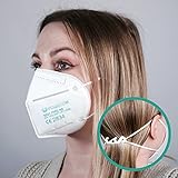 riijk 30x FFP2 Maske CE zertifiziert | Mundschutz Maske mit Echtheits-Check | zertifiziert nach allen gesetzl. Vorgaben aus Deutschland | Powecom | Atemschutzmaske Gesichtsmaske FFP2 NR | CE 2834