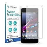 smartect Schutzglas kompatibel mit Sony Xperia Z1 Compact [2 Stück] - Tempered Glass mit 9H Härte - Blasenfreie Schutzfolie - Anti-Kratzer Display