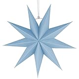 shifengzhou 9-zackige Papiersterndekoration, 30 cm Faltsterndekorationen aus Papier 3D Weihnachtssterne Form Ornamente für Hochzeiten, Weihnachtsfeiertage, Geburtstag