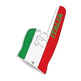 HIGH FIVE FINGERS Italien Fahne Europameisterschaft Olympia | Schaumstoff Hand für Spiele, Stadion und Events | One Size | 44 x 22 x 2,5 cm | Italy