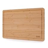 Zolmer® Schneidebrett aus Bambus - 45 x 30 x 2 cm - Hochwertiges und stabiles Küchenbrett aus Holz - Holzbrett - Cutting Board - Chopping B