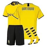 Wopee Fussball Trikot Kinder Personalisierte Fußball Trikots + Kurze Hose + Socken Kinder Herren Jungen Fussball Trikot Set Personalisierte Alle Namen N