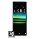 Sony Xperia 1 Smartphone Bundle (16,5 cm (6,5 Zoll) OLED Display, Dual-SIM, 128 GB Speicher, 6 GB RAM, Android 9.0) Grau + gratis 64 GB Speicherkarte [Exklusiv bei Amazon] – Deutsche V