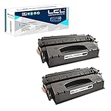 LCL Kompatibel Tonerkartusche 53A 53X Q7553A Q7553X 715H CRG715H CRG715 7000Seiten (2 Schwarz) Ersatz für HP Laserjet P2014 P2015 Series Canon LBP-3310