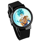 Smartwatches,Touch Screen Led-Uhr Dragon Ball-Animation Um Kreative Geschenke wasserdichte Leuchtende Elektronische Uhr Waffe Rahmen Schwarzer Gü