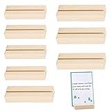 8 Stück Holz Kartenhalter Tischnummer Kartenhalter Platzkarte Kartenhalter aus Holz Vintage Holz Kartenhalter Tischkartenhalter aus Holz Hochzeit Tischkartenhalter für Hochzeit Partys Restaurants Bü