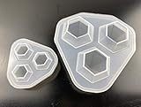 3D-Diamantformen aus Silikon, 2 Stück/Set, 6 verschiedene Größen, Schmuckformen, Harzformen für Bastelarbeiten, Kuchen, Fondant, Basteln, Basteln, Gießen, Epoxidharz, Heimdek