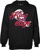 vestipassioni Sweatshirt mit Kapuze Padel King of the Cage Käfig Sport, Schw
