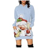 Soupliebe Damen Sweatkleid Langarm Kapuzenpullover Teenager Mädchen pullover hoodie kleid winter sale Weihnachts Festlich langarmshirt partykleid abendkleider weihnachtspullover weihnachtsk