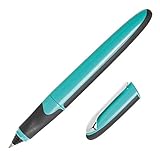 Online Tintenpatronen-Rollerball Air Soft Türkis | hochwertiger Tintenroller in ergonomischem Dreiecks-Design, türkis/schwarz | Magic Ball Technik | nachfüllbar: Kombipatrone oder 2 Standardp