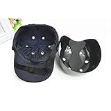 WINOMO Baseball Kopfschutz Sicherheit Baseball Caps 6-Loch Bump Cap E