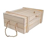 Holzboxen - Set mit Deckel Holzkisten Aufbewahrungsboxen in verschiedenen Größen, (HB-007 B)