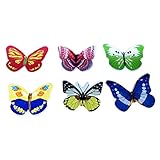 NUOBESTY 120 Stück Essbare Schmetterling Cupcake Topper Reis Papier Kuchen Topper Lebensmittel Kuchen Dekoration für Hochzeit Geburtstag