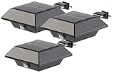 Lunartec Dachrinnen Lampe: Solar-LED-Dachrinnenleuchte, 160 lm, 2 W, PIR-Sensor, schwarz, 3er-Set (Solar Dachrinnenbeleuchtung)