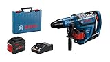 Bosch Professional BITURBO Akku Bohrhammer GBH 18V-45 C (12,5 Joule, inkl. Connectivity-Modul, voreinstellbare Drehzahlstufen, 2x12.0 Ah ProCORE18V Akku + Ladegerät GAL18V-160, im Koffer)