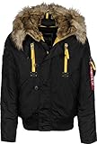 Alpha Industries Herren Jacke Mantel PPS N2B, Black, Large (Herstellergröße: L)