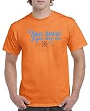 Comedy Shirts - You Know You Love me XOXO - Herren T-Shirt - Orange/Blau-Braun Gr. XXL