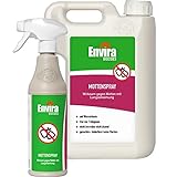 Envira Motten-Spray, 500 ml + 2 Liter- Mittel gegen Motten, Kleidermotten, Lebensmittelmotten mit Langzeitwirkung - Spray auf Wasserbasis, g