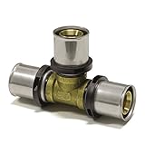 1 Stück Press-T-Stück 16 x 2, Pressfitting, DVGW