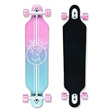 Longboard 41Zoll, mit ABEC-11 Kugellagern ,Drop-Through Freeride Skateboards C