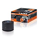 Osram LEDAS101-NK AirZing Air Mini Air Purifier; Auto Luftreiniger mit USB-Port, UVA-Luftfilter, zerstört Viren und Bakterien im Fahrzeug bis zu 99%, Hightech-TiO2-F