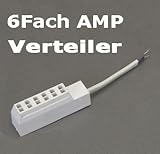 6Fach AMP Verteiler Steckerleiste Adap