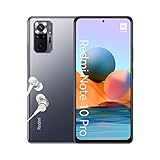 Xiaomi Redmi Note 10 Pro – Smartphone 6 + 128 GB, 16,9 cm (6,6 Zoll), 120 Hz, AMOLED DotDisplay, Snapdragon 732G, 108 MP Quad-Kamera, 5020 mAh, Onyxg