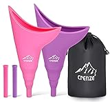 Urinella für Frauen, Tragbares Weibliches Urinal für Frauen im Stehen Pinkeln Pisntrichter Wiederverwendbarer Frauenurinal für Frauen, Outdoor, Aktivitäten, Camping(Pink Lila)