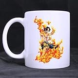 NA Japanische Karikatur One Piece Ace Customized Design Weiße Tasse Kaffeebecher Kreative Milchbecher Personalisierte Teetasse von BOLALA White Mug