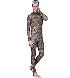 SCYDAO Ganzkörper-Badeanzug Für Frauen Männer Paar Modelle Mit Kapuze Design UV-Schutz Dive Wetsuit Für Männer Frauen, Sport Skin Lycra Tauchen Schnorchel,Men Style a,XXL