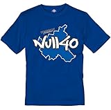 Volkspark Hamburg Streetwear Herren T-Shirt Null40 mit 3D Effekt (blau, m)