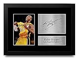 HWC Trading Kobe Bryant A4 Gerahmte Signiert Gedruckt Autogramme Bild Druck-Fotoanzeige Geschenk Für Los Angeles Lakers F