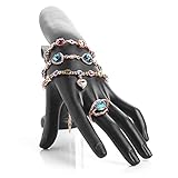 DALIZHAI777 Schmuckaufbewahrung Schaufensterpuppe Hand Display Armband Schmuck Anzeigenständer Halter Hand Form Harz Ring Display Stand Rack für Schmuck Zubehör Schmuckständer (Color : Black)