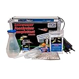 AQ4Aquaristik Premium Salzwasser Feenkrebse Artemia Komplettset 6 Liter: Zuchtansatz, LED-Beleuchtung, Premiumsalz, Futter, Anleitung- Urzeitkrebse, Artemia cf. p