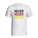 Airosportswear Manuel Neuer Germany Player Flag T-Shirt (White)